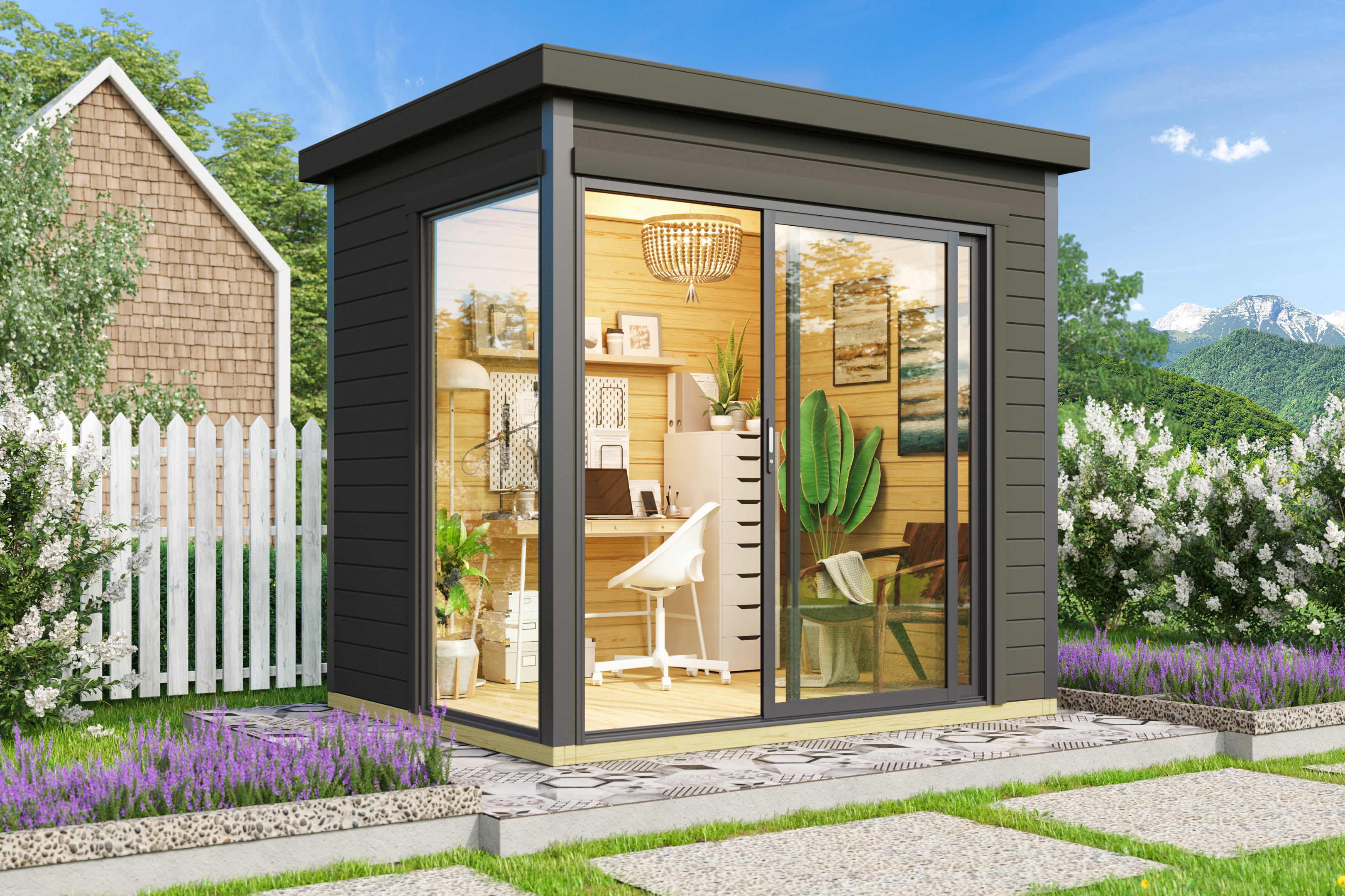 Gartenhaus Domeo carbongrau Lasita Maja Mini