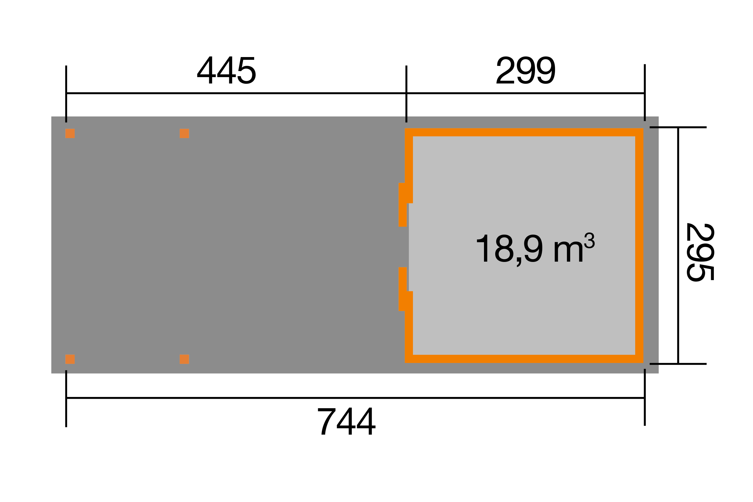 Schiebetürhaus 225 B