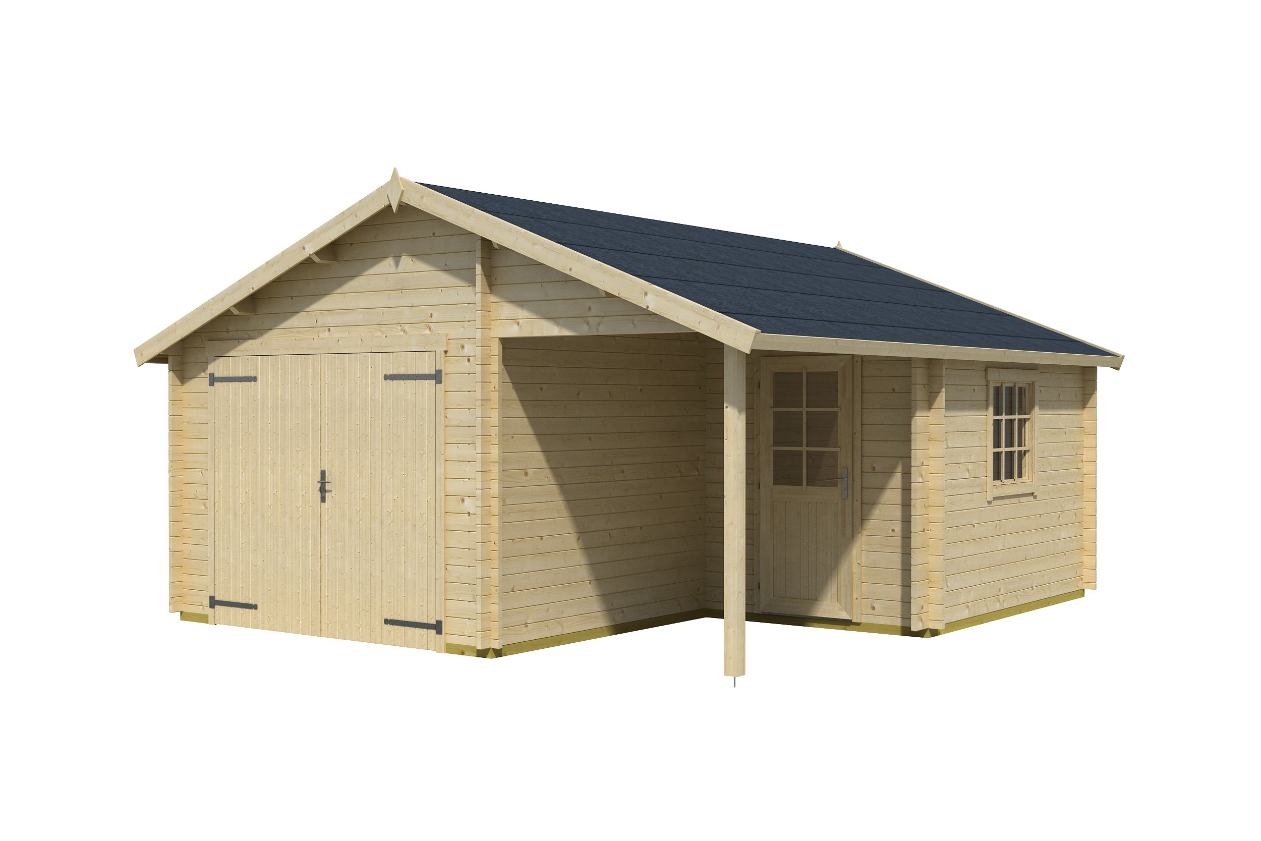 Nevis mit Holztor
