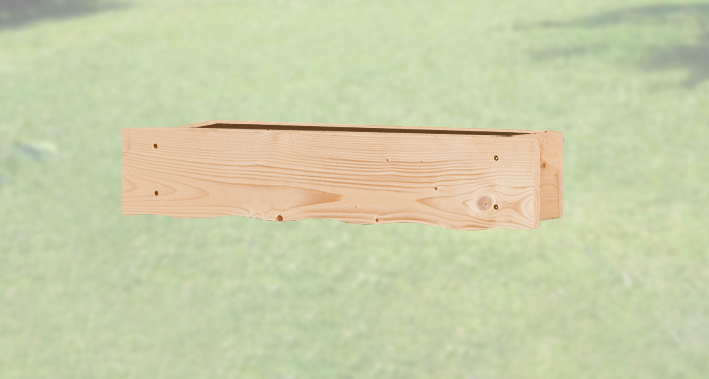 Fensterblumenkasten natur, 60 cm mit Einsatz Fensterblumenkasten natur, 60 cm mit Einsatz