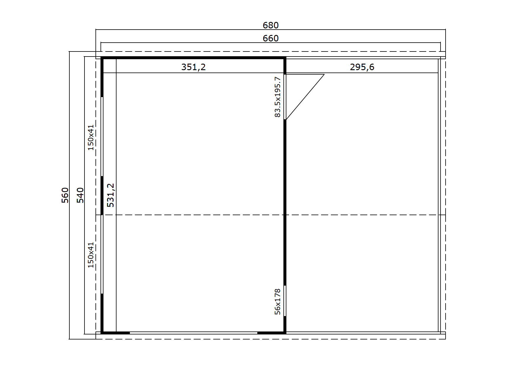 Garage Lasita Maja Bahamas mit Holztor carbongrau | Garagen