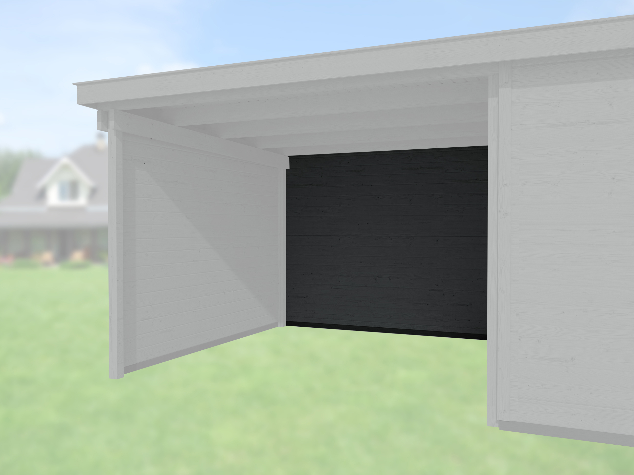 Rückwand für Anbau 295 cm, 21 mm anthrazit